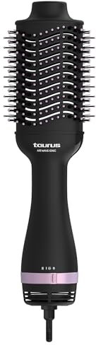 Taurus - Warmluftbürste Air Wave Ionic | 1200W | Ionen-Technologie | Keramikbeschichtung | Feine & dicke Borsten | 3 Geschwindigkeiten/Temperaturen | Kühle Spitze | Volumen & Styling in einem Schritt