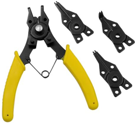 WATIIFUFU Alicates Para Anillos De Retención Alicates Resorte Para Anillos De Retención Externos Herramienta De Precisión Para De Maquinaria Industrial