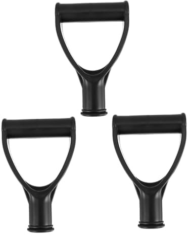 BESPORTBLE 1set Snow Handle Lids Car Snow Pan Forks Ice Tool Flat Snow Shoveling Shovels Entrenching Foldable Road Handled Cube Trowel Outdoor Handles Parts Pp Black 3pcs