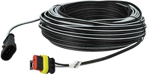 vhbw Niederspannungs-Kabel kompatibel mit Gardena Sileno Sileno+ R100Li, R130Li, R160Li (ab Bj 2016) Mähroboter - Transformator Kabel, 30 m