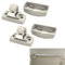 2 Piezas Clip Visera de Coche para VW Caddy Golf Mk4 Sharan Passat Polo Amarok Transporter T5 Touran Seat Ibiza Leon Skoda Fabia Octavia Superb 3B0857561B, Soporte de Gancho para Colgar Parasol(Gris)