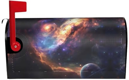 Coperture magnetiche della cassetta postale della stampa del sistema solare, decorazione esterna unica della primavera per le cassette postali di dimensioni standard