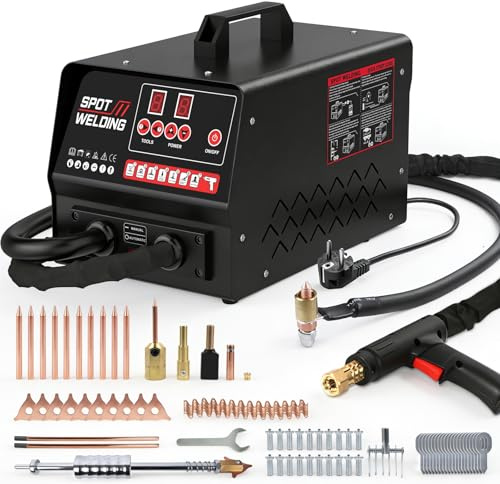 220V Karosserie Ausbeulspotter 3500W Automatisches Ausbeulwerkzeug 7 Modi Punktschweißgerät Ausbeulspotter Werkzeug Dent Puller Punktschweißgerät