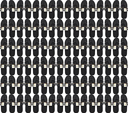 Bulk Flip Flops for Weddings, 48 Pairs, Wedding Reception Guest Slippers, Destination Beach Pool Wholesale Pack
