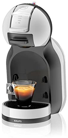 Krups Dolce Gusto Mini me Artic KP123B Cafetière à Capsules Nestlé Dolce Gusto Automatique 15 Bars de Pression Moteur 1500 W avec Réservoir 0.8 L pour tous types de boissons froides et chaudes Blanc