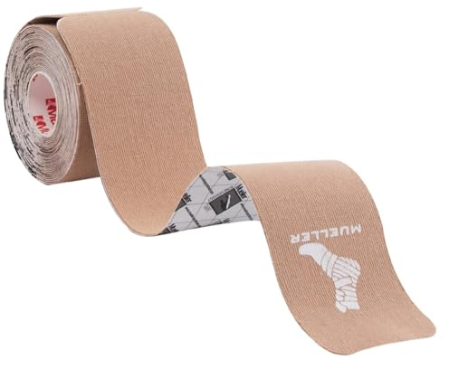 MUELLER Sports Medicine Typhoon Kinesiology Therapeutic Tape, Quality Athletic Tape, Latex Free, 20 Pre-Cut I-Strips, 2 x 9.75 Each Strip, Beige