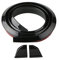 ihreesy Weiche Gummi Dachspoiler,Universal Glas Frontspoiler Dachlippenspoiler Aufkleber Gummistreifen Frontspoiler Lippe Spoiler Blende Lippe Kofferraumspoiler,150cm x 3.5cm x 2cm Glänzend Schwarz