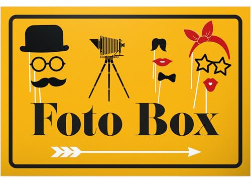 DankeDir! Foto Box - Schild 30 x 20 cm - Hochzeitsgeschenk Hochzeit Brautpaar Geschenk Deko Idee - Requisiten Accessoires JGA Partydeko Fotobox Photo Booth Hochzeitsdeko