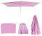 Mendler Ersatz-Bezug für Sonnenschirm N23, Sonnenschirmbezug Ersatzbezug, 2x3m rechteckig Stoff/Textil 4,5kg UV 50+ - Flieder