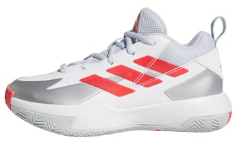 adidas Cross Em Up Select Mid Trainers Kids Chaussures de Basket-Ball, FTWR White/Halo Blue/Lucid Red, 27 EU