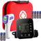 Kit Santé à Domicile :Tensiomètre Bras, Thermomètre Frontal Sans Contact, Moniteur de Pression Artérielle et Hypertension, Thermomètre Infrarouge pour Fièvre -Mallette de Rangement et Piles Incluses