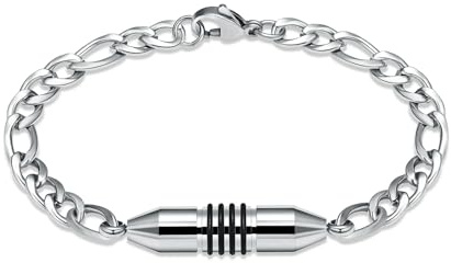 VCCWYQK Bullet Urn Bracelet for Ashes Cylinder Urn Bangles Stainless Steel Cremation Jewelry Memorial Keepsake for Men Women Ashes
