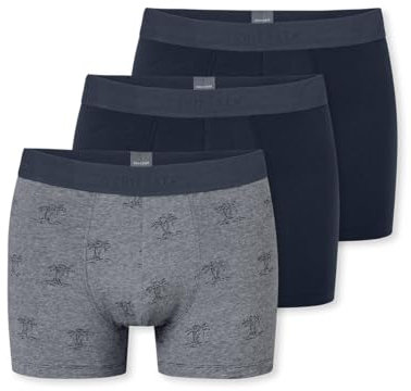 Schiesser Herren 3 Pack Boxershorts Bio Baumwolle Multipack - 95/5 Organic, Sortiert 10_180197, 10