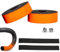 Teeloray Fahrrad Lenkerband EVA Rennrad Band Rennrad Griffband PU Leder Oberfläche für MTB, Klebestreifen Rutschfest Inkl.Endstopfen für Urban Cycling Farbverlauf Orange