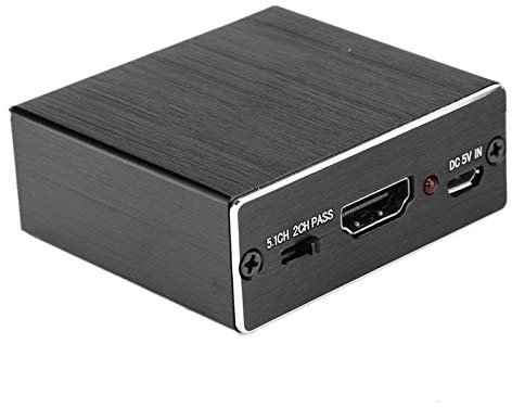 aqxreight Estrattore Audio HDMI 1.4 4K X 2K Canale Audio 5.1 Adattatore Convertitore in Fibra Ottica Estrattore Audio Separatore Audio
