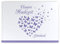 DeinWeddingshop Gästebuch Hochzeit Schmetterling - Hardcover, mit Fragen, A4 Quer, Butterfly Heart (Flieder/lila)