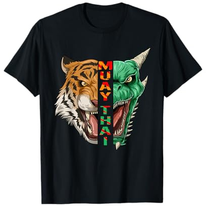 Dragon and Tiger Head - Muay Thai and Kickboxing Gift T-Shirt
