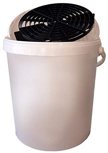 AutoStyle biltvättshink 15 l vit + skydd + grusskydd