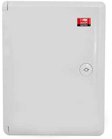 KOOP ELEKTRO Armadio di controllo industriale IP65, piastra di montaggio zincata, con guarnizione perimetrale, alloggiamento vuoto, in plastica ABS, 270 x 350 x 160 mm, 27 x 35 x 16 mm, Grigio Chiaro