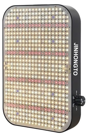 Dimmable LED Grow Light CR600, JINHONGTO indoor plant Grow Light, comprend 584 LED IR - UV avec fonction chrysanthème