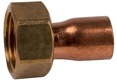 Douille droite 2 pièces cuivre à souder (Ø 32 X 11/4 - (33X42))