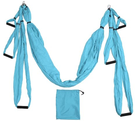 Aerial Yoga Swing Set, Anti-Inversion Hammock Silk Sling Kit, Trapeze Inversion Equipment for Beginners Gym