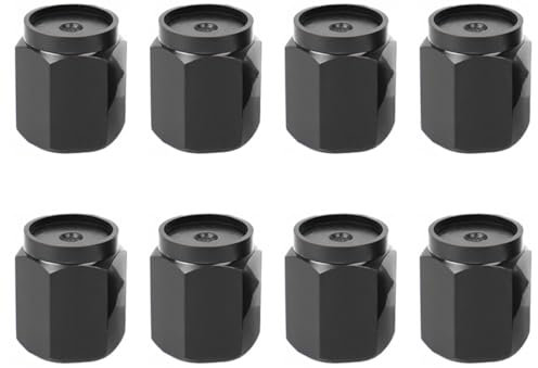 ZXUPOI 8 PCS Tappi Stelo Valvola Pneumatico in Alluminio Universali Parapolvere per Ruote di Auto Moto Biciclette o Skateboard
