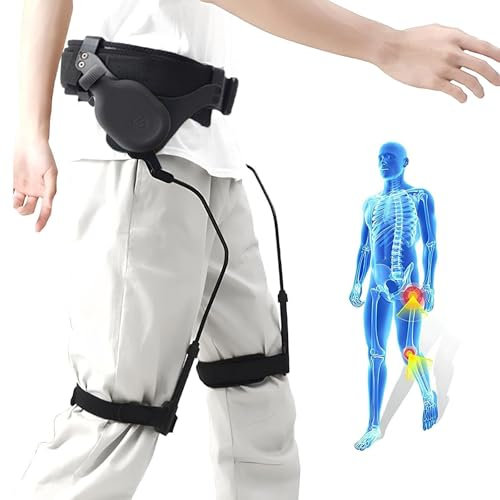 PLKJHGYFD Ausili for la Camminata bionica, deambulatore for emiplegia da Ictus, Allenamento for la Riabilitazione degli Arti Inferiori, Camminare Fa Risparmiare più del 30% di Sforzo(Black,S)