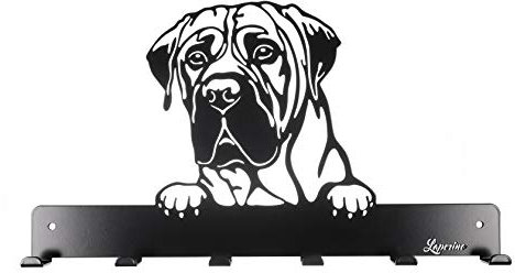 Laperino Schicke und praktische Hundegarderobe im Hundedesign XL 450mm Breit*Deutsche Dogge *Leinenhalter