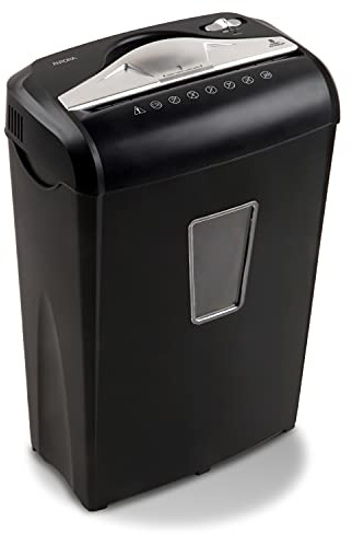 Aurora High-Security 8-Sheet Micro-Cut Paper Credit Card Shredder Black