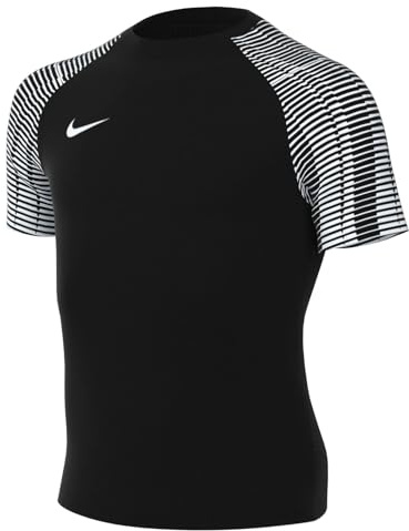 Nike Unisex Niños Camiseta de Fútbol de Manga Corta Y Nk Df Academy Jsy Ss, Negro y Blanco, DH8369-010, L