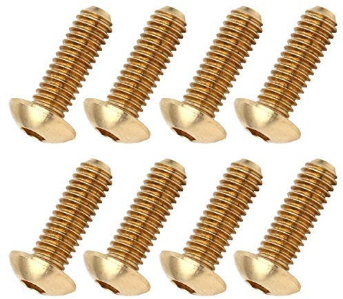 Tornillos de Cabeza Semicircular, 50 Tornillos con Cabeza Hexagonal, Tornillos de Cabeza Semicircular, Tornillos de Cobre Puro, Accesorios de Hardware, Kits de Tornillos y Pernos
