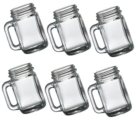 Zerodeko 6 Piezas Mini Copa De Vino Tazas De Vidrio Para El Hogar Copas De Jerez Vaso De Café Mini Botellas De Agua Tazas Pequeñas Diminuto Utensilios Para Beber Whisky