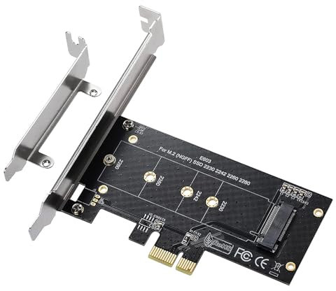 M.2 PCIe a PCIe 3.0 x1 NVMe Controller Scheda di espansione per M-Key M.2 SSD 2280/2260/2242/2230 Riser Card, supporta M2 NGFF PCI-e 3.0, 2.0,1.0