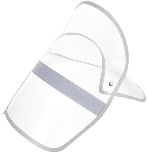 WOFASHPURET Visière Amovible pour Chapeau Imperméable Protection Visage Transparent 11.61X9.25X0.20 Pouces Accessoire Pluie Facile À Installer pour Randonnée Cyclisme Poncho