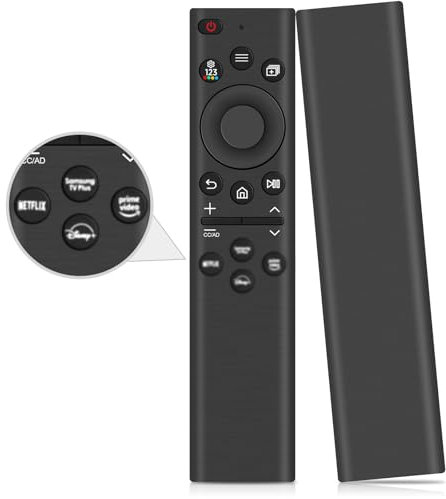 Télécommande de Remplacement pour Samsung TV, BN59-01385A Télécommande Universelle pour Samsung TV QLED OLED 4K 8K Smart TVs, avec 4 Touches de Raccourci