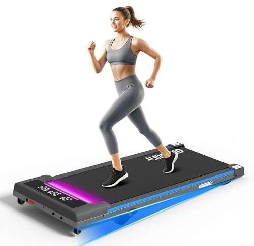 ONETWOFIT Walking Pad con Inclinación, Cinta de Correr Electrica Plegable Cinta Andar Silenciosa con Pantalla LCD y App para Casa/Oficina (sin Brazos)
