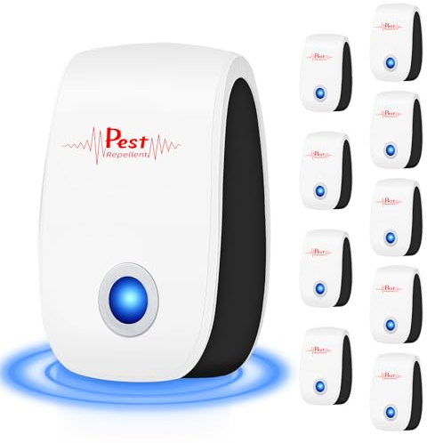 2026 New Mouse Repellent Ultrasonic Plug in Pest Repeller Indoor Control for Rodent, Mice, Rat, Roach, Bugs, Mosquito, Spider, Electronic Repellent Devices for House Garage Basement Attic,10Pack