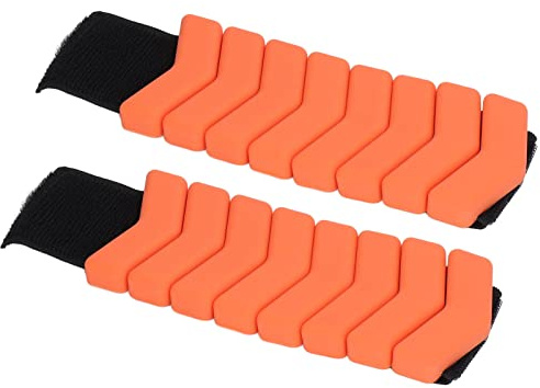 Fafeims Bracelet de Portage Durable de Taille Réglable et Absorbant la Sueur, Bracelet de Cheville 2 PCS pour l'exercice Aérobie, la Randonnée (Orange et Jaune)