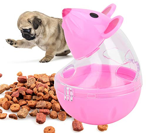 RASTKY Mangeoire Interactive en Forme de Souris pour Chats et Chiens – Distributeur de Nourriture Lente, Jouet Anti-Fuite, en Plastique, Parfait pour Encourager Une Alimentation Lente et Offrir du