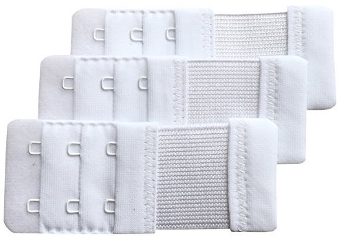 Chanie Women Pack of 3 Soft Comfortable 2 Hooks Bra Extender,9.2cm x 3.8cm
