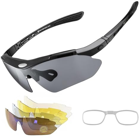 ROCKBROS Polarized Sunglasses Men Women Cycling/Pickleball/MTB Glasses UV Protection, Suitable for Myopia Glasses