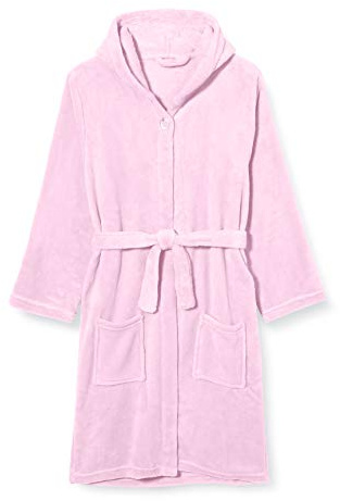 Playshoes Niñas Fleece-bademantel Traje de baño Not Applicable, Rosa (Rosa 14), 122/128