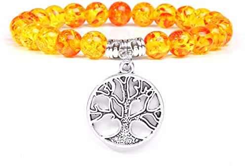 Kvinnor armband lotus berlock armband med bärnsten pärlor armband för män armband kvinnor yoga bön armband smycken buddhistisk gåva