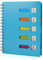 Carnet Spirale A5, Cahier avec Intercalaire de Séparateur, Cahier Intercalaire avec 5 Onglets de Couleur, Cahier Trieuravec Carnet ligné 5 Séparateurs de Reliure Colorés, pour Lécole de Bureau, Bleu