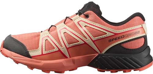 Salomon Speed Cross, Chaussures imperméables pour Juniors, Emberglow/T, polyvalentes pour Le Confort, idéales pour la randonnée et Le Trail Running Lors d'aventures en Plein air. 3.3