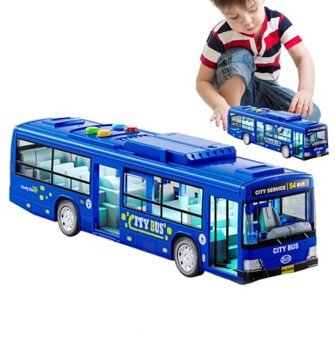 Jouet De Bus Électrique | Jouets d'autobus Scolaire pour Les Tout-Petits | Jouet De Modèle De Grande Voiture | Jouet De Bus Musical pour Enfant | Jouet De Bus De Ville Simulé avec Musique Et Lumière