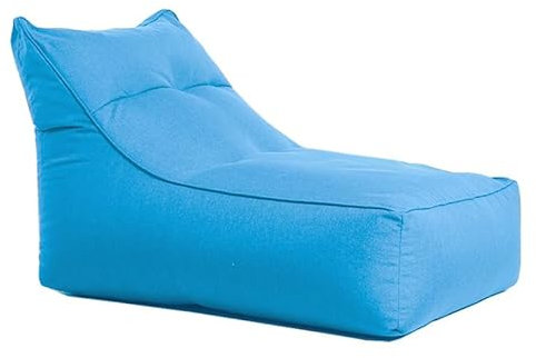 PRIOKNIKO Bubibag Lazy Sofa Stuhl Einzelne Mittagspause Liege Faul Sitzsack Schlafzimmer Freizeit Stoff Sofa Rückenlehne Ungefüttert 70X30X30Cm Blau (Kein Füllstoff)