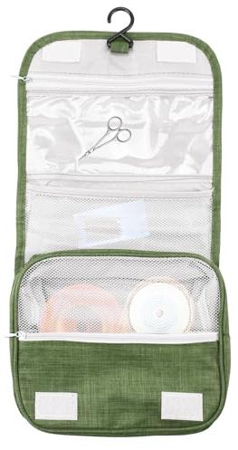Nogsay Ostomy Colostomy Travel Bag Hanging Ostomy Supplies Bags for Colostomy Foley Catheter,Medical Supplies Ileostomy Pouch Accessories Hanging Wash Toiletry Bag Organizer (Green)