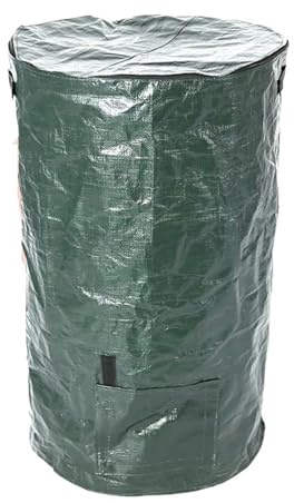 Sacchi per Rifiuti da Giardino Sacco for compost da giardinaggio Fioriera in tessuto PE ambientale portatile rifiuti organici cucina, giardino, 45x80 cm/35x60 cm(35x60cm)